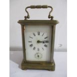A brass chiming carriage clock ( A/F)