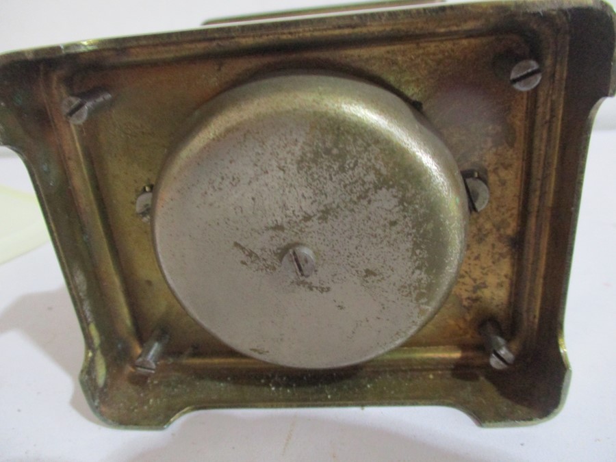 A brass chiming carriage clock ( A/F) - Image 6 of 6