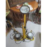 A floor standing work light along with two others A/F