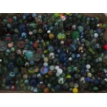 A quantity of various marbles