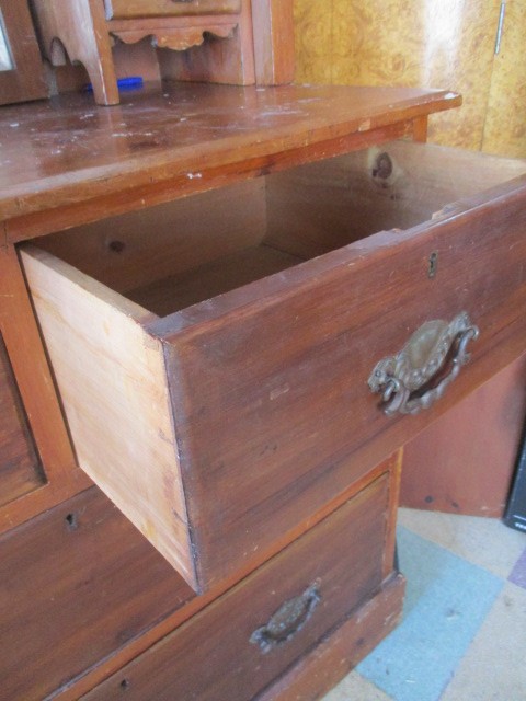 An Edwardian dressing chest A/F - Image 6 of 7