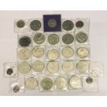 A collection of various coins