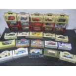 A selection of boxed diecast cars including Matchbox models of yesteryear, Days Gone, Oxford etc