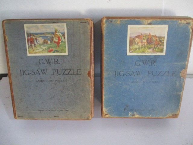 A selection of various games including playing cards, two GWR jigsaw puzzles, peg doll etc - Image 2 of 10