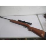 A BSA Limited .22 Cal Air Rifle with scope