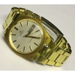 An Omega Geneve gold plated gentleman's watch.