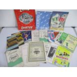 A collection of vintage theatre programmes etc