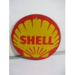 A Shell round enamelled sign, 20.5 cm diameter