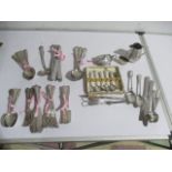 A part Mappin & Webb cutlery set along with various silver plated items