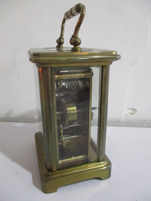 A brass chiming carriage clock ( A/F) - Image 2 of 6