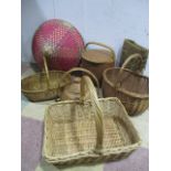 A collection of various baskets etc.