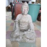 A large garden Sian Buddha, 71 cm height