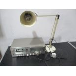 A Sony TC-U5 tape recorder along with an anglepoise lamp