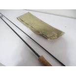A two piece fly fishing rod
