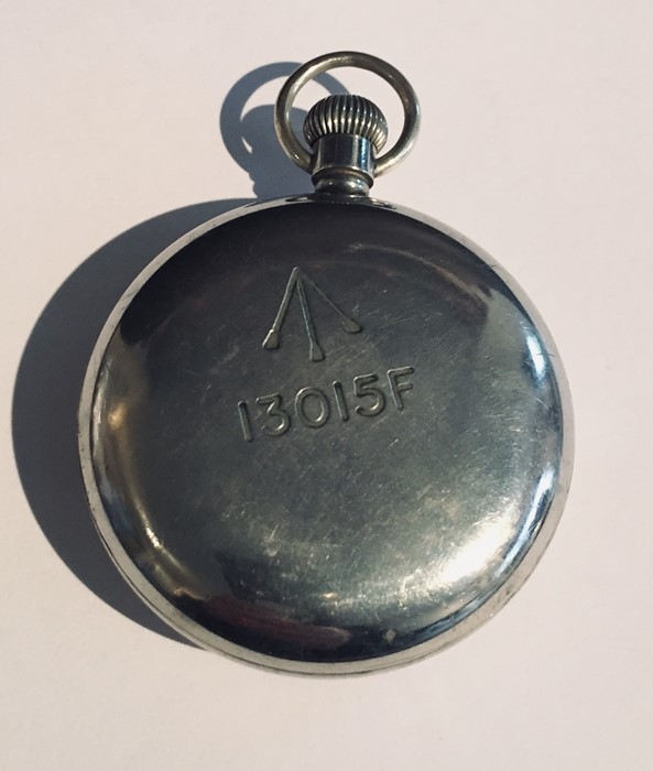 A war issue H Williamson Ltd pocket watch with broad arrow stamp - Image 3 of 3