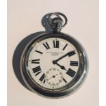 A war issue H Williamson Ltd pocket watch with broad arrow stamp