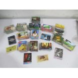 A selection of collector cards including CSI, Thunderbirds, Sherk etc