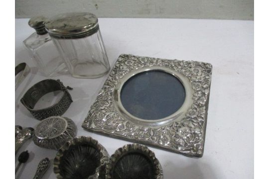 A collection of hallmarked silver items and silver plated items etc - Image 5 of 5