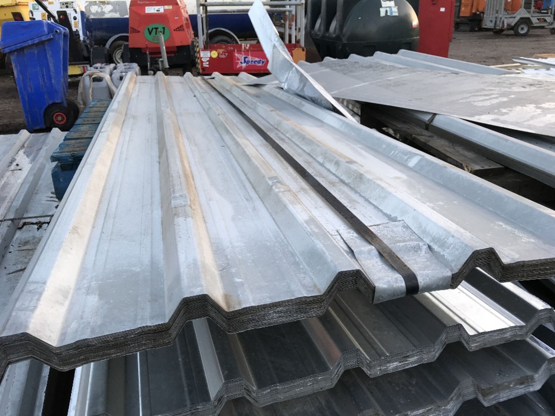 Pack of 25no. 10ft galvanised box profile roof sheets