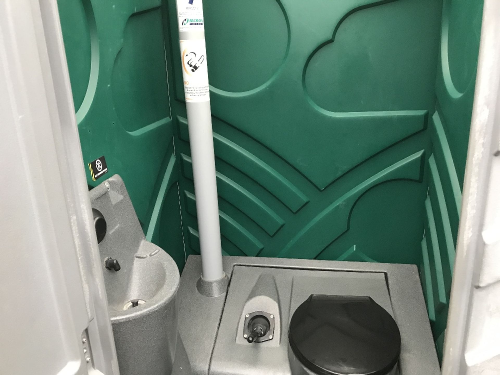 GREEN COLOURED PORTABLE EVENTS/SITE TOILET