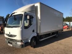 RENAULT MIDLUM 180DXI 20FT BOX BODIED 7500KG LORRY REG:EU12 CKC