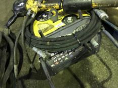 ATLAS COPCO HYDRAULIC BREAKER PACK C/W HOSE AND GUN. WHEN TESTED TURNED OVER BUT NOT STARTING..