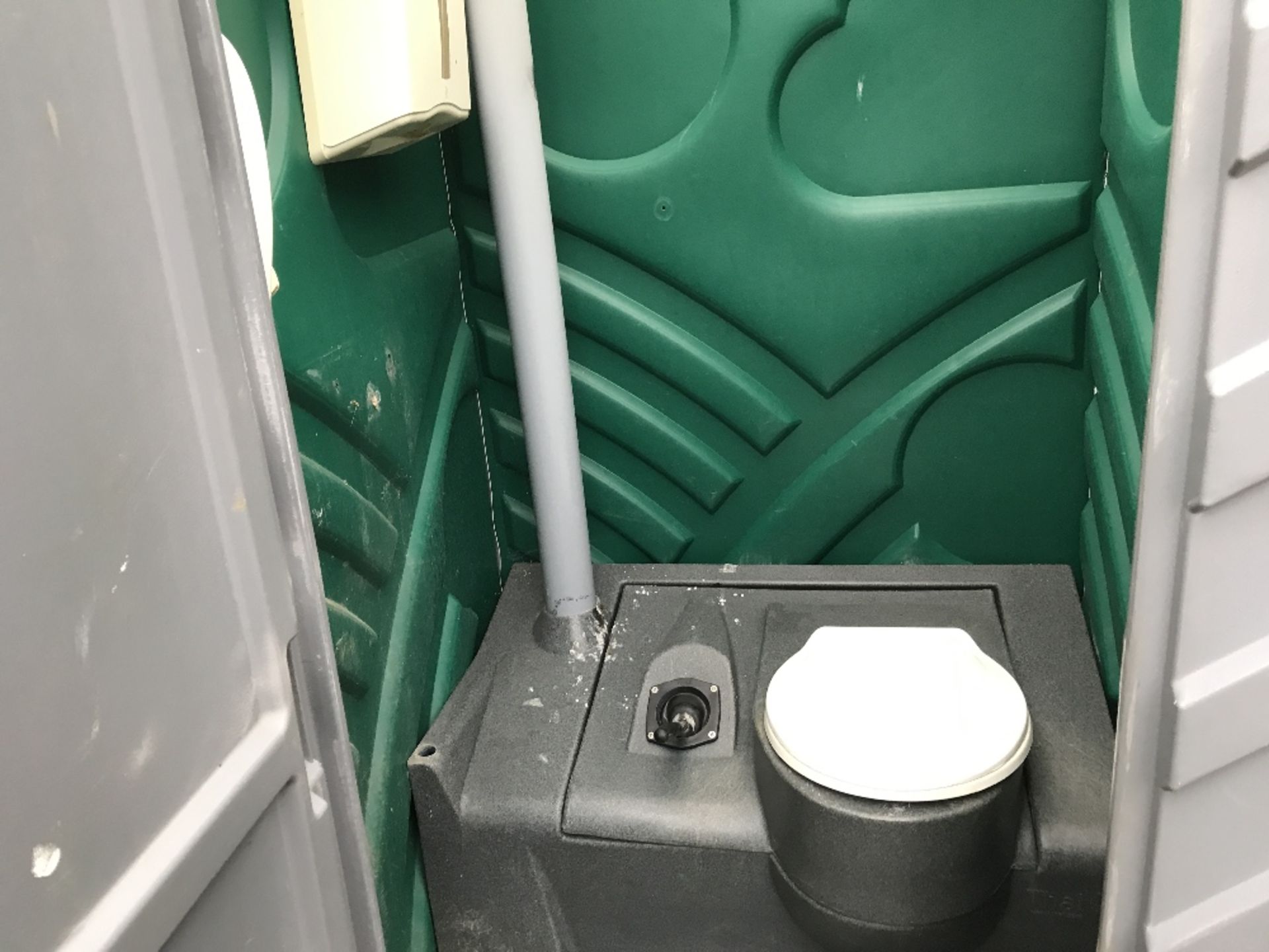 GREEN COLOURED PORTABLE EVENTS/SITE TOILET