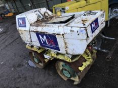 RAMMAX TRENCH ROLLER PN: RAM01 RUNS AND DRIVES ON LEVERS..NOT TESTED ON THE REMOTE. INCLUDED IS A