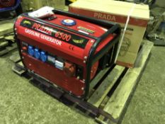 2NO PRADA 6500 PETROL ENGINED GENERATORS, LITTLE USED