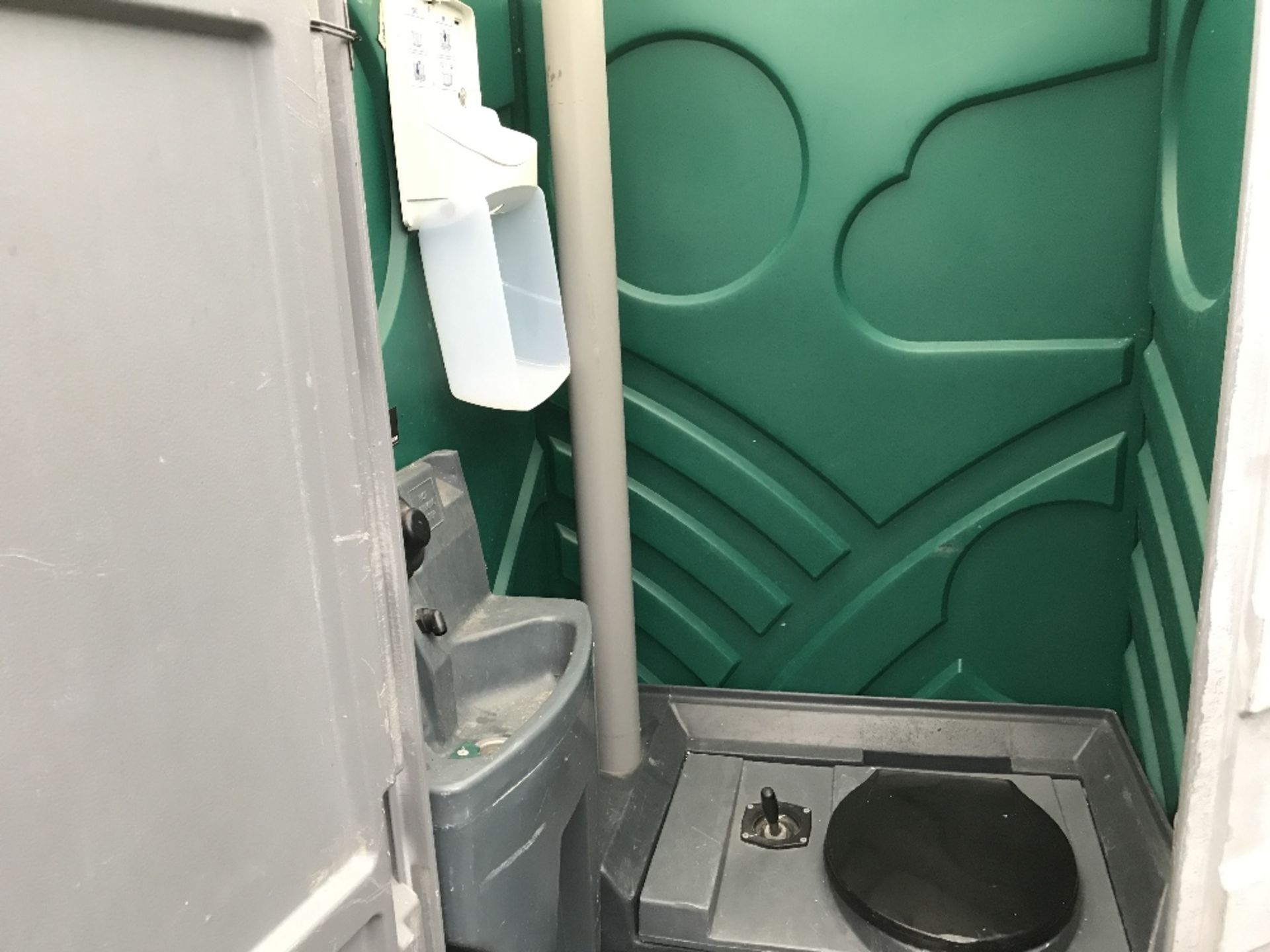 GREEN COLOURED PORTABLE EVENTS/SITE TOILET