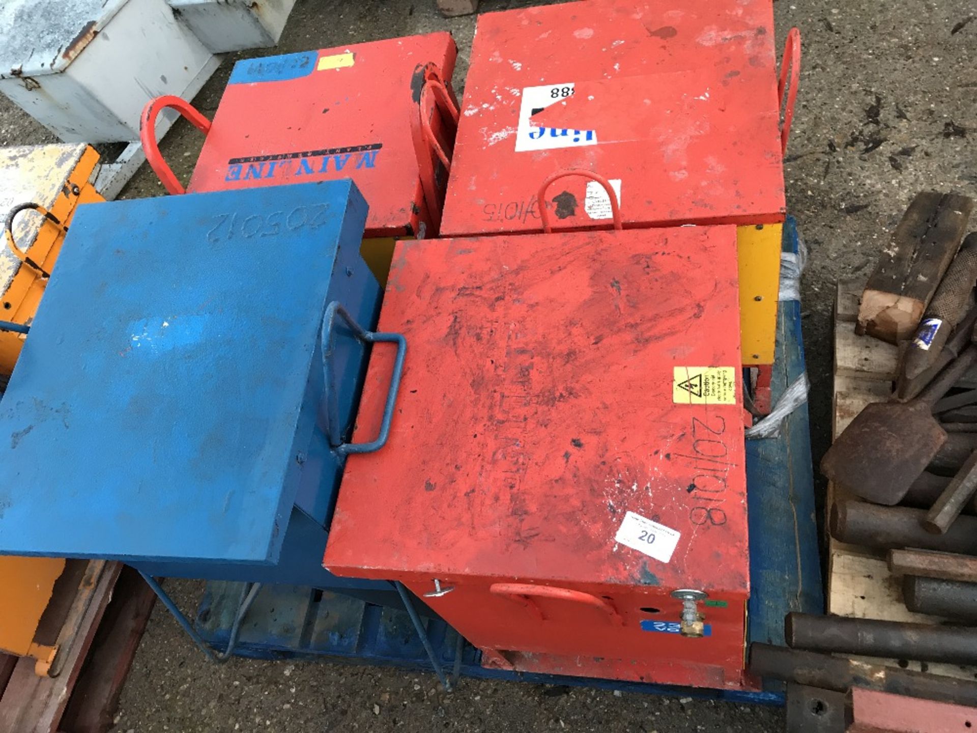 PALLET OF 4 X SITE TRANSFORMERS, UNTESTED
