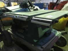 MAKITA WOOD WORKING SAWBENCH ON WHEELS ...... NO VAT ON HAMMER PRICE