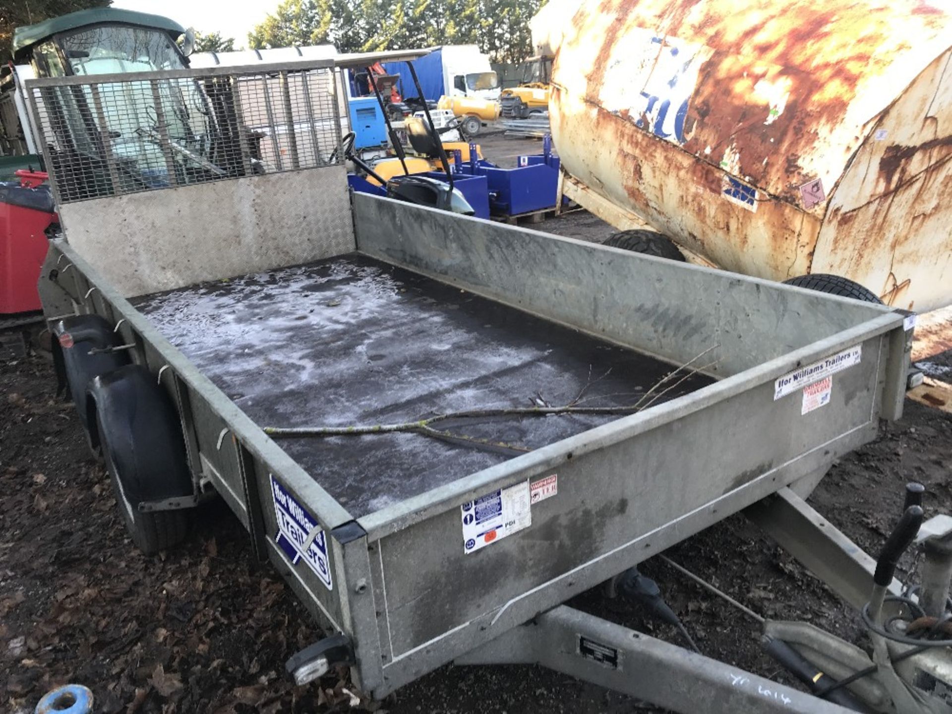 Ifor Williams twin axled plant trailer c/w rear ramp YEAR 2014 SN:SCKD00000E0651802