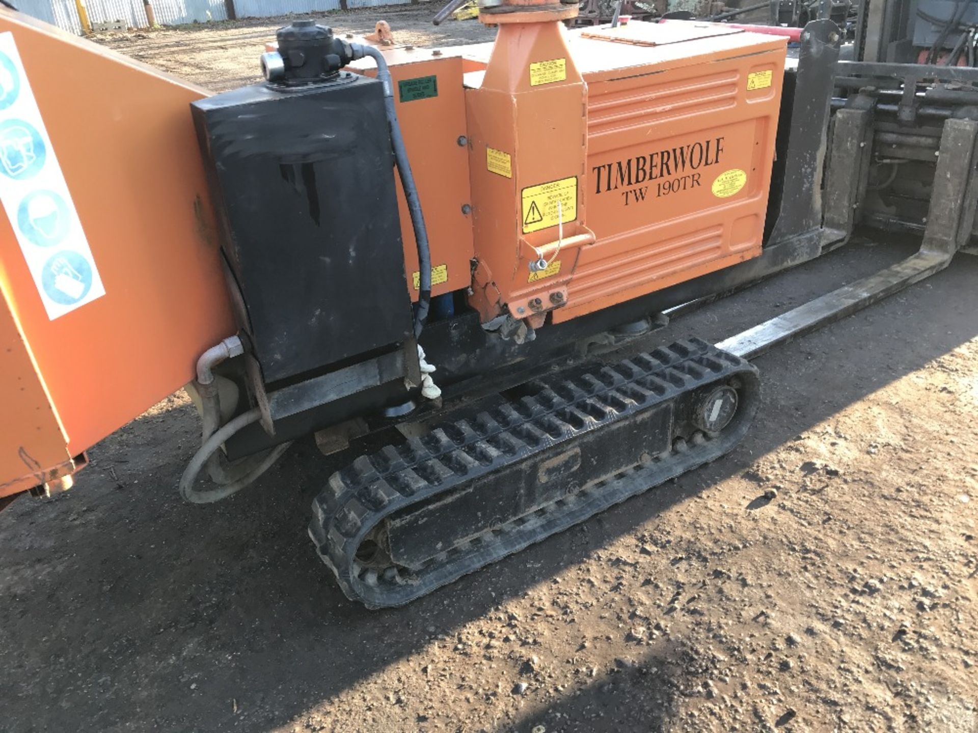 TIMBERWOLF TW190TR TRACKED CHIPPER SHREDDER, YEAR 2008 BUILD, 2178 REC HRS, SN:208139005A5. WHEN - Image 2 of 6