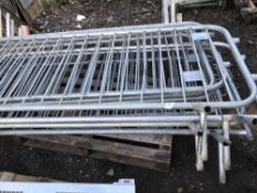 8 X METAL PEDESTRIAN BARRIERS