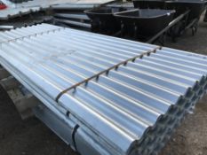 Pack of 25no. 8ft galvanised corrugated roof sheets