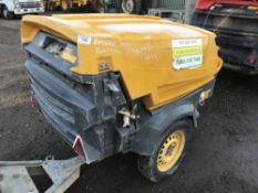 ATLAS COPCO XAS47 COMPRESSOR YEAR 2007 2098 REC HRS, WHEN TESTED WAS SEEN TO RUN AND MAKE AIR