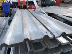 Pack of 25no. 10ft galvanised box profile roof sheets