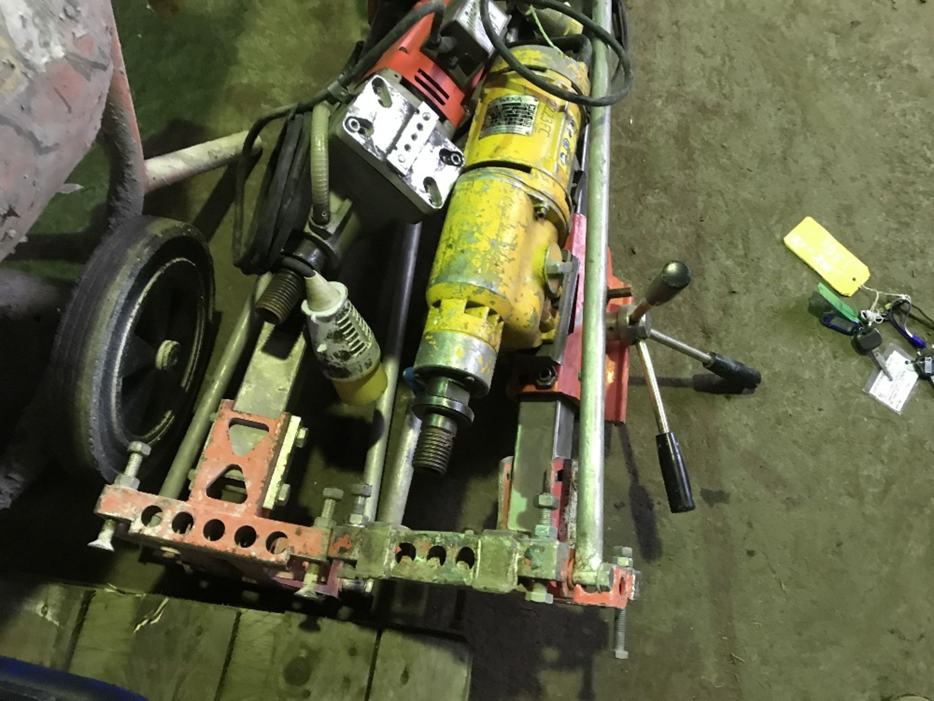 3 X DIAMOND DRILL UNITS C/W 2 X STANDS, CONDITION UNKNOWN - Image 2 of 5