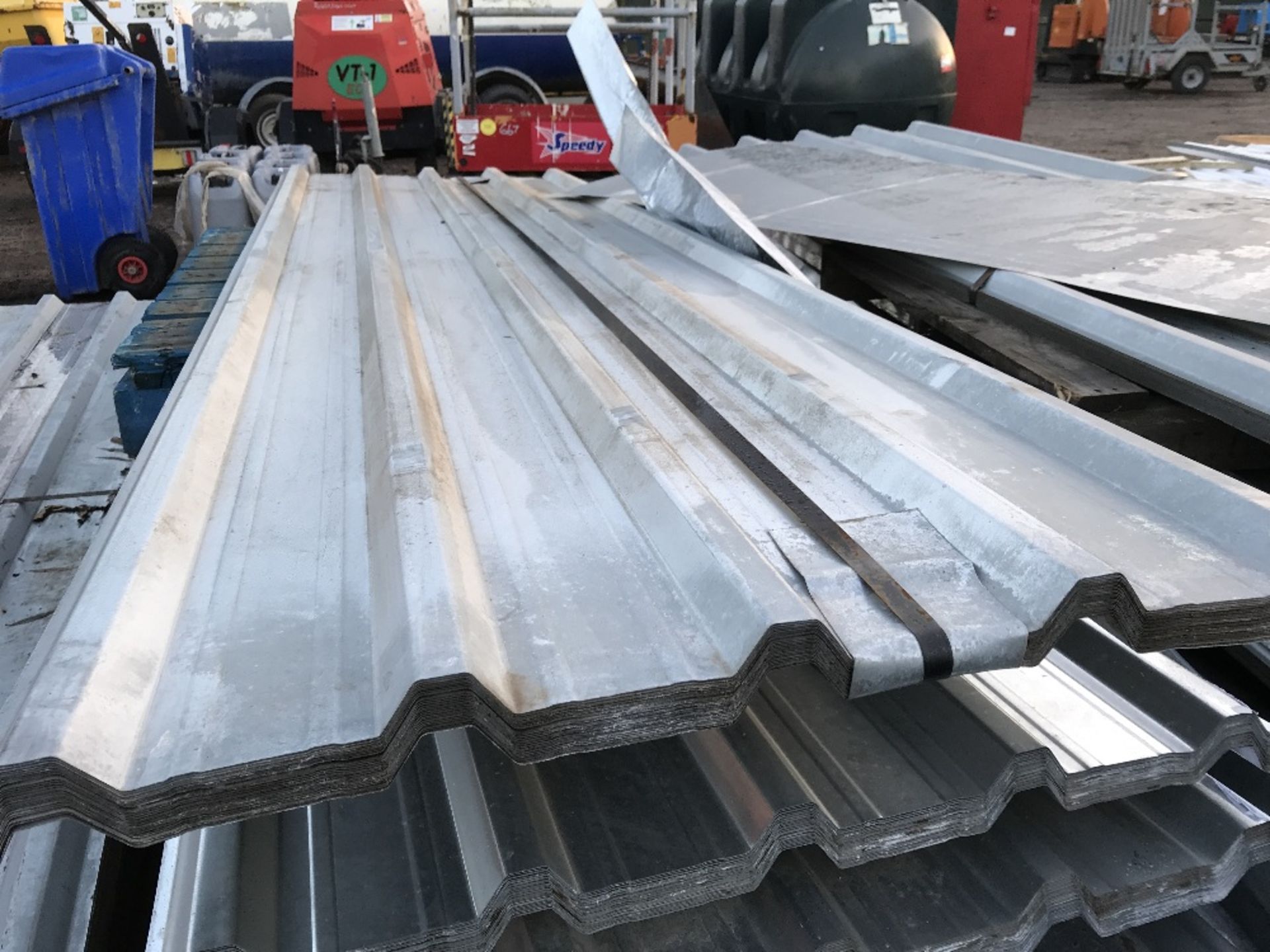 Pack of 50no. 10ft galvanised box profile roof sheets