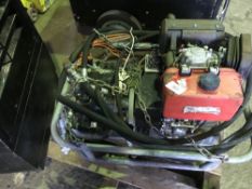 YANMAR ENGINED ELECTRIC START HYDRAULIC POWER PACK. FROM VISUAL INSPECION APPEARS COMPLETE BUT WE