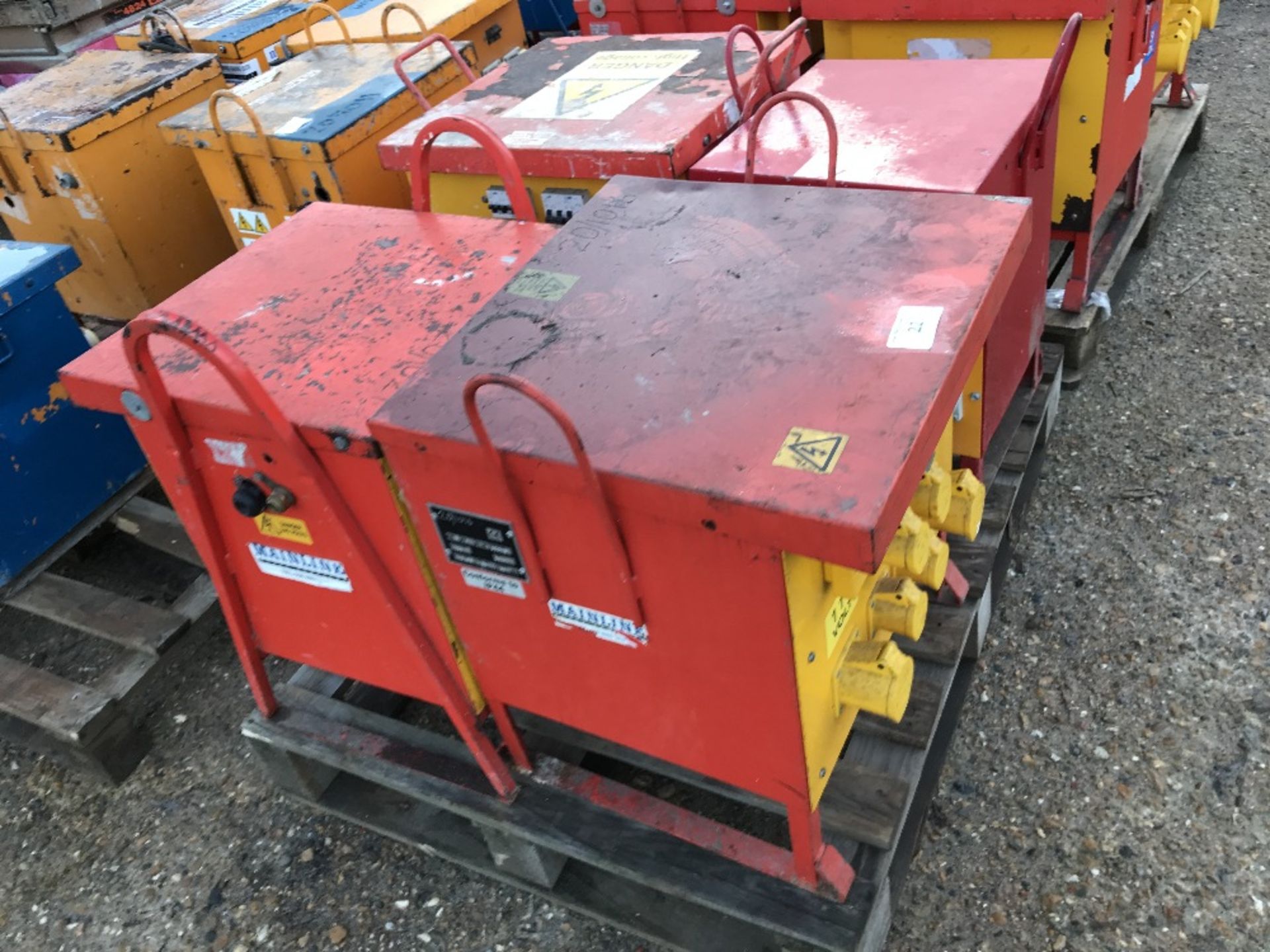 PALLET OF 4 X SITE TRANSFORMERS, UNTESTED - Image 2 of 3