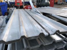 Pack of 25no. 10ft galvanised box profile roof sheets