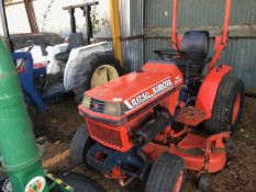 Kubota B1750 HST compact tractor c/w mid mounted deck WHEN TESTED WAS SEEN TO DRIVE, STEER AND BRAKE