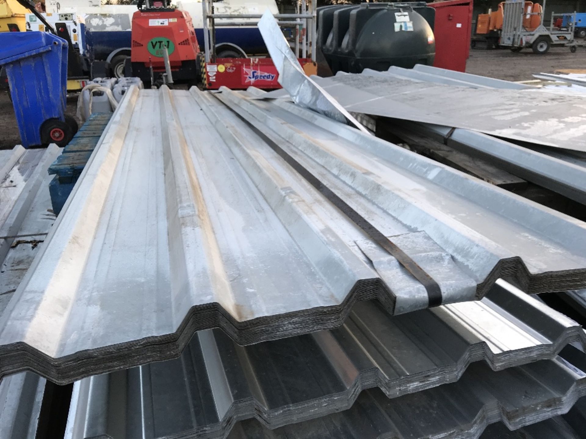 Pack of 25no. 10ft galvanised box profile roof sheets