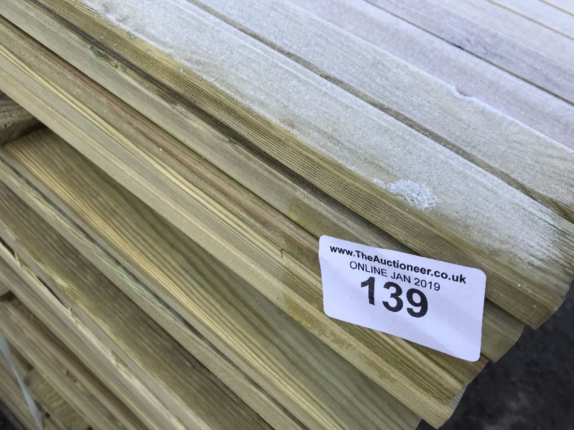 2 X PALLETS OF 5CM X 1.5CM X 1.83M LENGTH TIMBER FENCING SLATS - Image 3 of 3