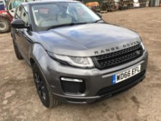 RANGE ROVER EVOQUE CAR, MODEL SE TECH TD4 REG:WD66 EFL FIRST REGISTERED 30/01/2017. SOLD PLUS