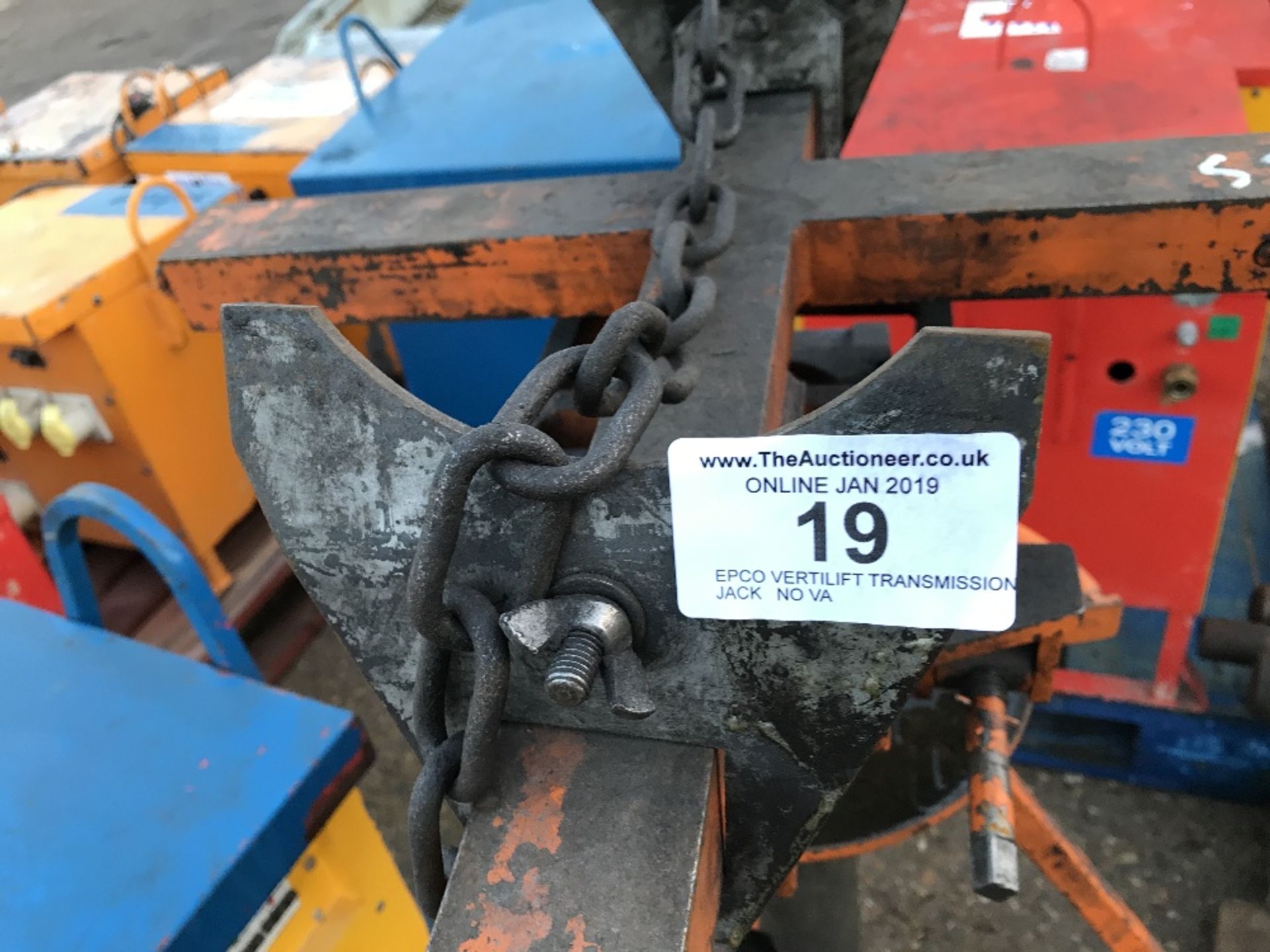 EPCO VERTILIFT TRANSMISSION JACK NO VAT ON HAMMER PRICE - Image 3 of 3