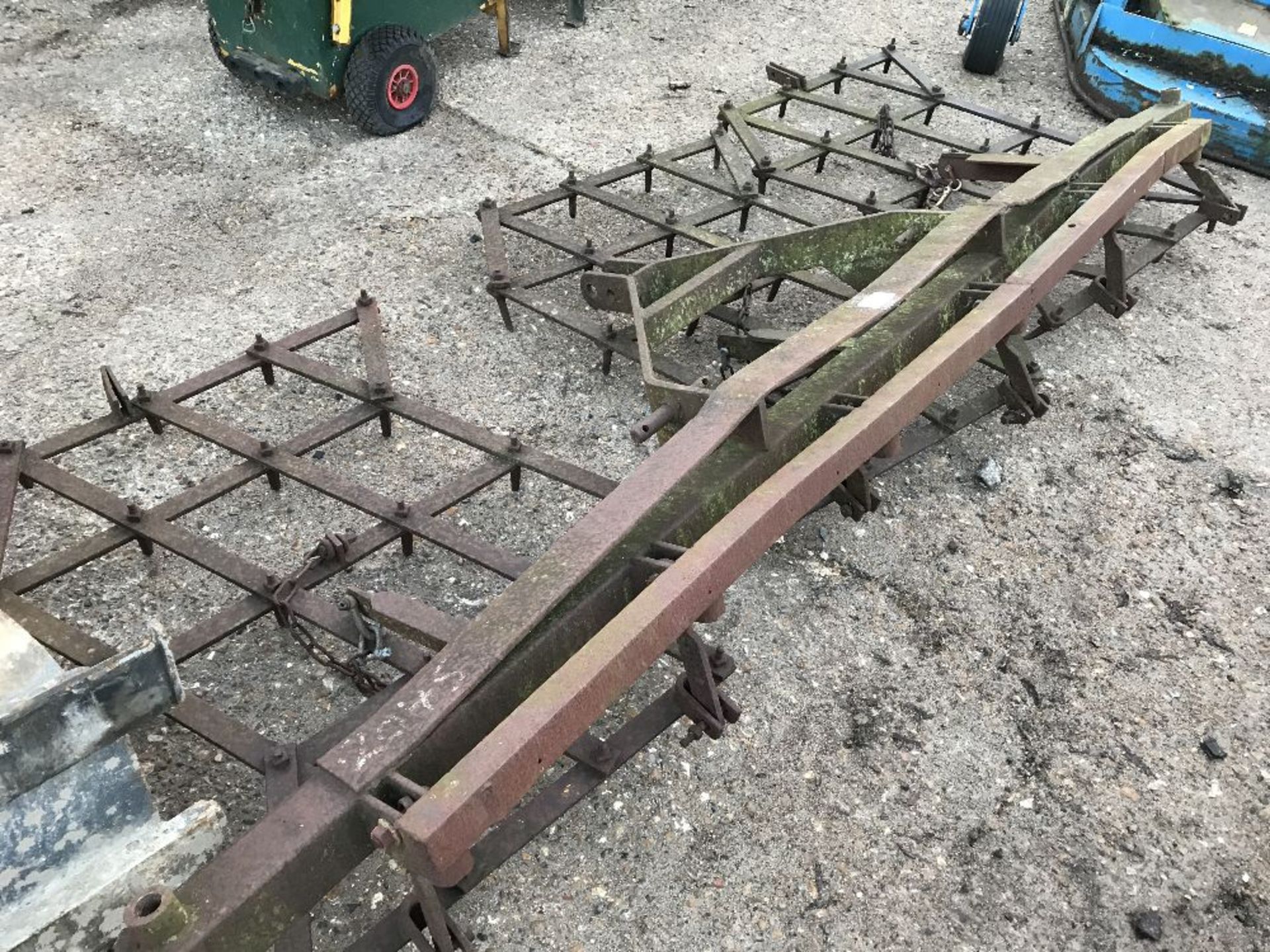 3 POINT LINKAGE MOUNTED SEED HARROWS CIRCA 9FT WIDE