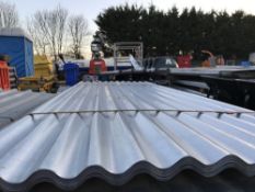 Pack of 25no. 8ft galvanised corrugated roof sheets